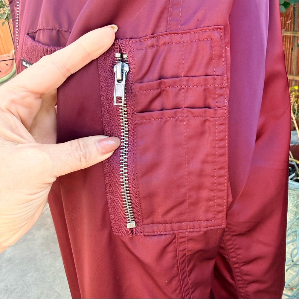 Members Only Burgundy Bomber Jacket - Picture 9 of 16